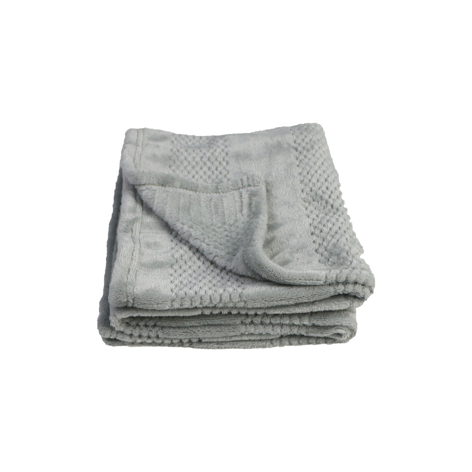 Plaid doux pour chat gris