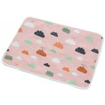 Plaid protection voiture pour chien rose avec des nuages