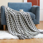 plaid scandinave noir et blanc