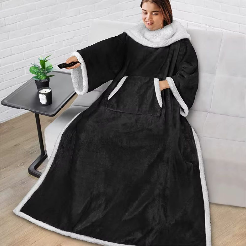 Long blanket sweater