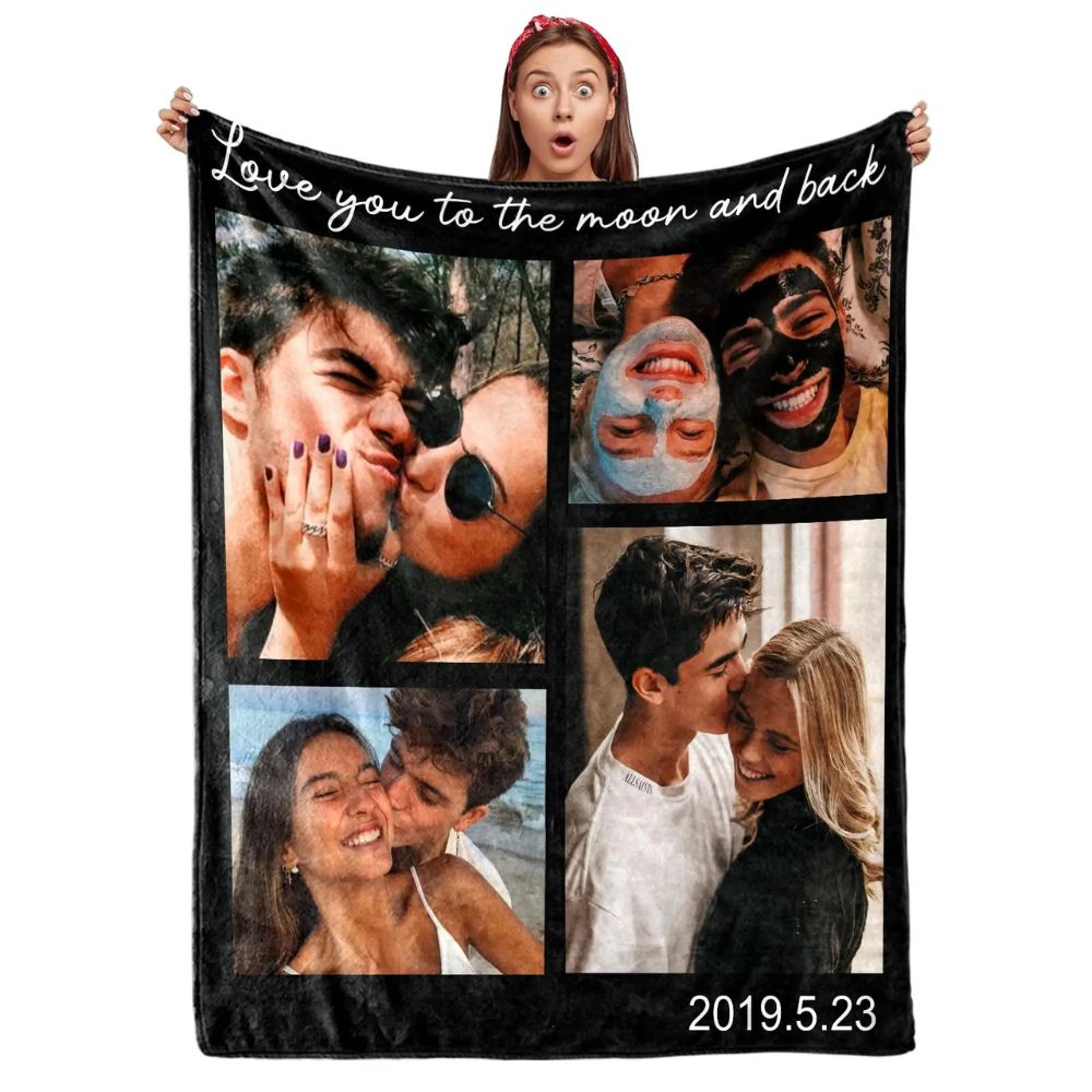 Personalized fleece blanket
