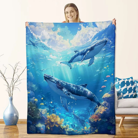Whale plaid