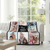 plaid personnalisé avec photo