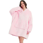 Women's fleece plaid poncho