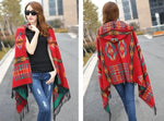 Ethnic plaid scarf