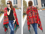 Ethnic plaid scarf