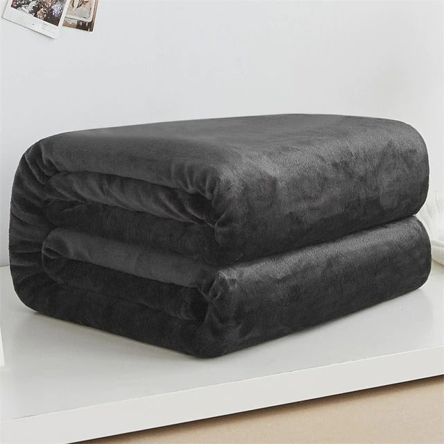 Fleece sofa blanket