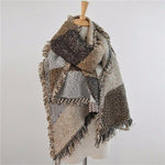 Warm plaid scarf
