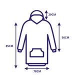 Fleece blanket with hood