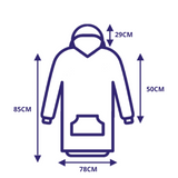 Fleece blanket with hood