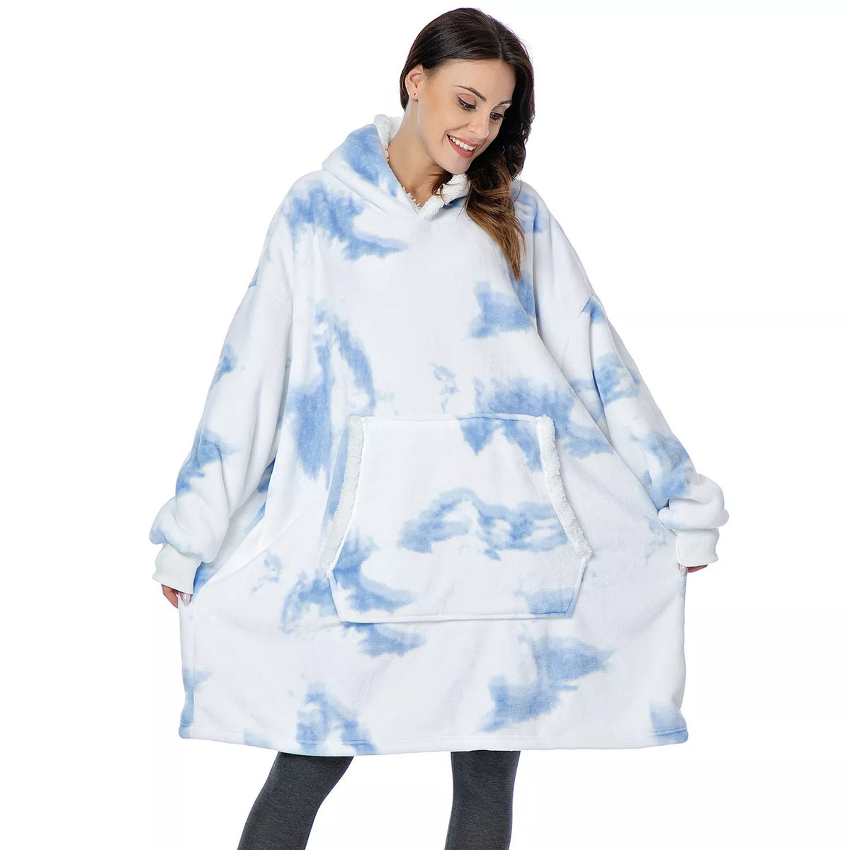 Fleece blanket sweater