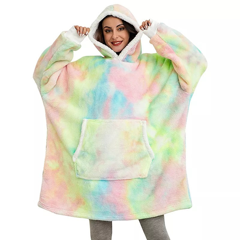 Fleece blanket sweater