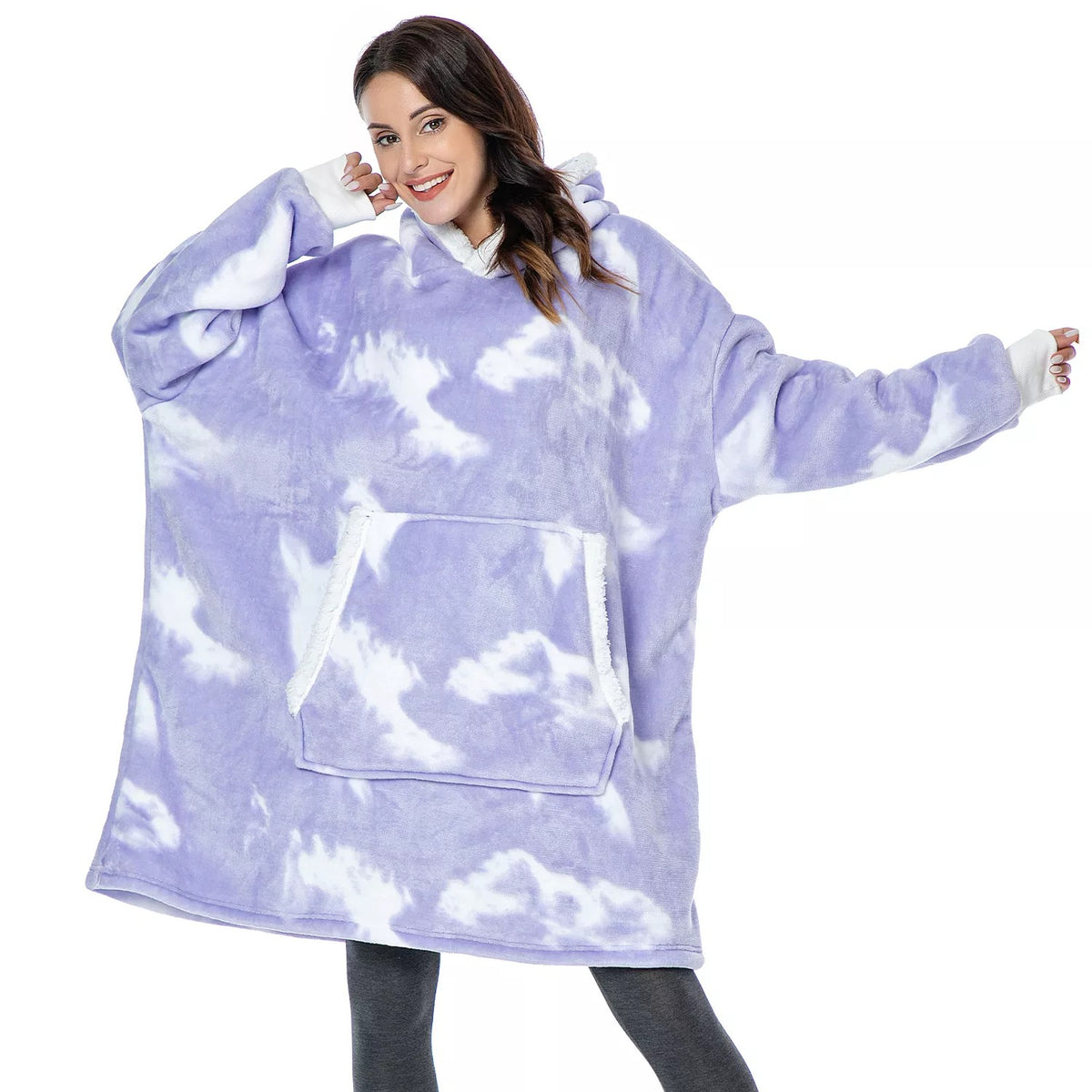 Fleece blanket sweater