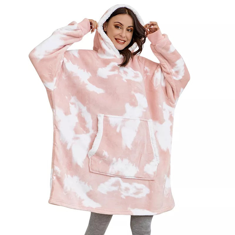 Pink blanket sweater