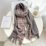 Cheap women's plaid scarf