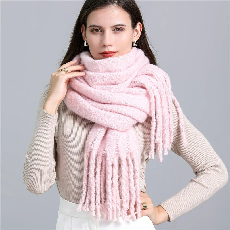 Soft blanket scarf