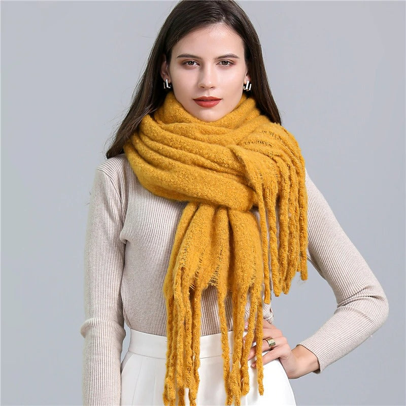 Soft blanket scarf
