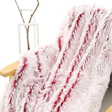 Faux fur fleece blanket