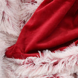 Faux fur fleece blanket