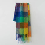 Large plaid scarf for women