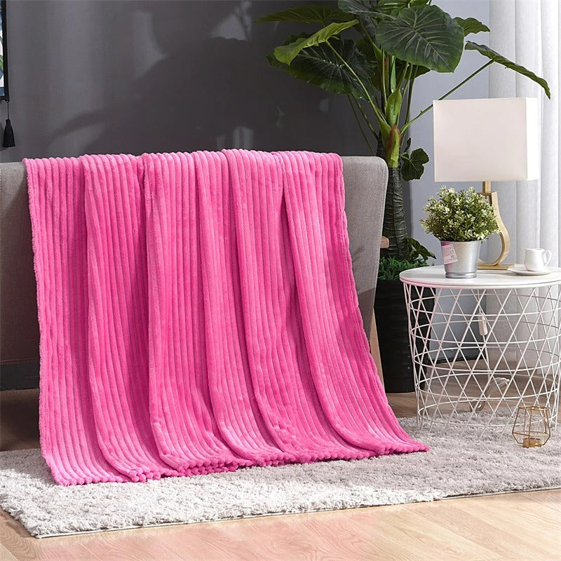 Cocooning sofa blanket